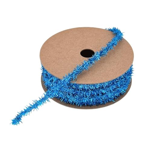 Namzi Blaues Band, 2 Rollen Seidenband mit glitzernden Fransen, für Urlaubsdekoration, Bastelarbeiten, Stricken, Häkeln, festliche Akzente Namzi Blaues Band, 2 Rollen Seidenband mit glitzernden Fransen, für Urlaubsdekoration, Bastelarbeiten, Stricken, Häkeln, festliche Akzente von Namzi
