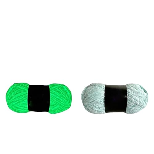 Namzi Blaues Garn, 200 g, leuchtet im Dunkeln, für Heimwerker, Stricken, Handwerk, dekoratives Leuchtgarn Namzi Blaues Garn, 200 g, leuchtet im Dunkeln, für Heimwerker, Stricken, Handwerk, dekoratives Leuchtgarn von Namzi