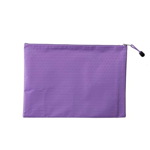 Namzi Dokumententaschen mit Reißverschluss, A5, wasserdicht, Fußball-Muster, 22,9 x 17,8 cm, Violett, 10 Stück Namzi Dokumententaschen mit Reißverschluss, A5, wasserdicht, Fußball-Muster, 22,9 x 17,8 cm, Violett, 10 Stück von Namzi