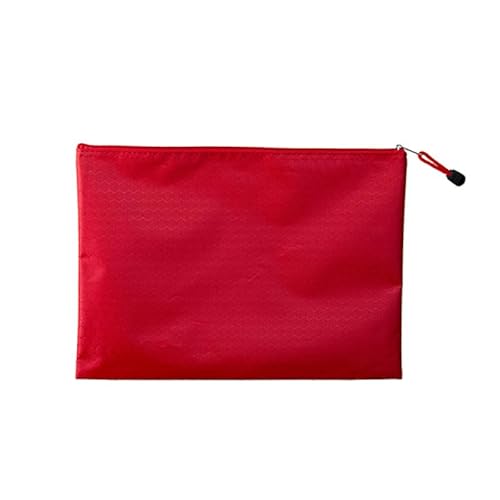 Namzi Dokumententaschen mit Reißverschluss, A6, wasserdicht, Fußball-Muster, 22,9 x 11,4 cm, Rot, 3 Stück Namzi Dokumententaschen mit Reißverschluss, A6, wasserdicht, Fußball-Muster, 22,9 x 11,4 cm, Rot, 3 Stück von Namzi