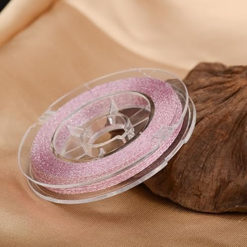 Namzi Dünnes Garn mit Gold und Silber, 1 Rolle, DIY-Schmuck, Basteln, Häkeln, Dekoration, handgefertigte Akzente, funkelnder Faden (B03) von Namzi