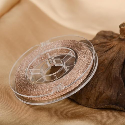 Namzi Dünnes Garn mit Gold und Silber, 1 Rolle, DIY-Schmuck, Basteln, Häkeln, Dekoration, handgefertigte Akzente, funkelnder Faden (B13) von Namzi