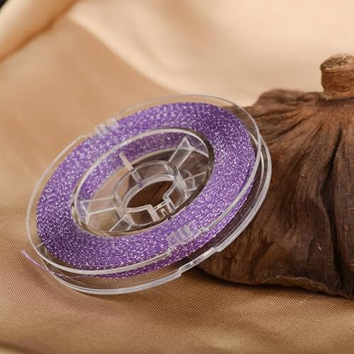 Namzi Dünnes Garn mit Gold und Silber, 1 Rolle, DIY-Schmuck, Basteln, Häkeln, Dekoration, handgefertigte Akzente, funkelnder Faden (B18) von Namzi