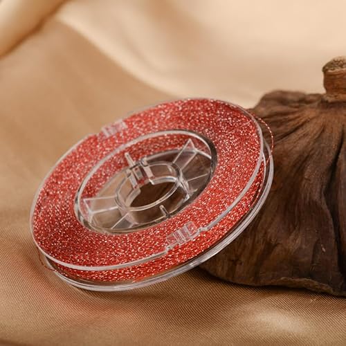 Namzi Dünnes Garn mit Gold und Silber, 1 Rolle, DIY-Schmuck, Basteln, Häkeln, Dekoration, handgefertigte Akzente, funkelnder Faden (B25) von Namzi
