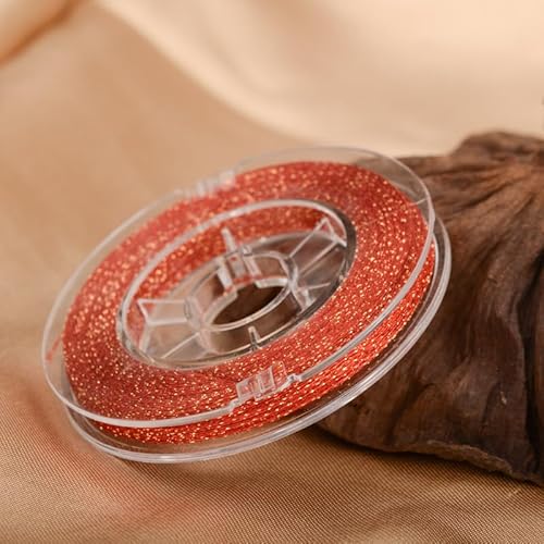 Namzi Dünnes Garn mit Goldbesprenkel, 1 Rolle, DIY-Schmuck, Basteln, Häkeln, Dekor, handgefertigte Akzente, funkelnder Faden (B31) von Namzi
