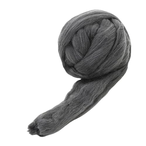 Namzi Dunkelgraues Garn, 1 Rolle zum Stricken, Häkeln, ideal für Heimdecken, Teppiche, Haustiermatten, weiches, strapazierfähiges Strickmaterial von Namzi
