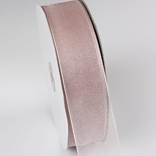 Namzi Durchsichtiges Organzaband für Geschenkverpackungen, Party-Dekoration, 0,6 cm, 91,4 m/Rolle, A16 von Namzi