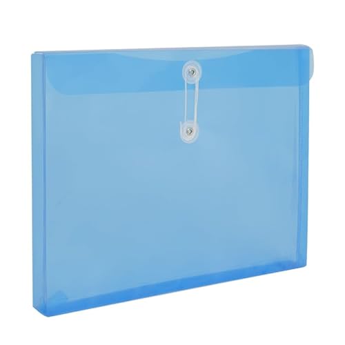 Namzi Erweiterbare Umschläge aus Kunststoff mit Schnürverschluss, transparente Aktenordner, Poly-Projektpapier, Dokumenten-Organizer für Büro, Schule, Zuhause, 12 Stück, Blau Namzi Erweiterbare Umschläge aus Kunststoff mit Schnürverschluss, transparente Aktenordner, Poly-Projektpapier, Dokumenten-Organizer für Büro, Schule, Zuhause, 12 Stück, Blau von Namzi