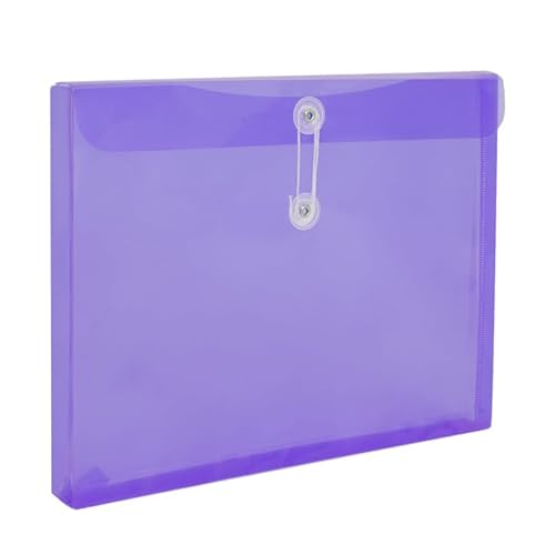 Namzi Erweiterbare Umschläge aus Kunststoff mit Schnürverschluss, transparente Aktenordner, Poly-Projektpapier, Dokumenten-Organizer für Büro, Schule, Zuhause, 12 Stück, Lila Namzi Erweiterbare Umschläge aus Kunststoff mit Schnürverschluss, transparente Aktenordner, Poly-Projektpapier, Dokumenten-Organizer für Büro, Schule, Zuhause, 12 Stück, Lila von Namzi