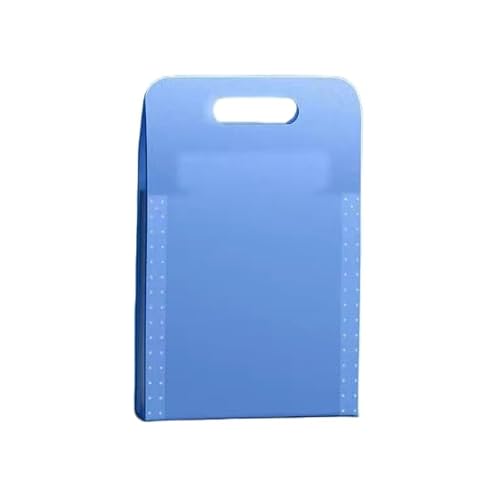 Namzi Erweiterter wasserdichter Ordner, vertikaler A4-Datei-Organizer mit Griff, tragbar, vertikal, A4, Handgepäcktasche, transparente Kunststofftaschen, Umschlag (Blau) B von Namzi