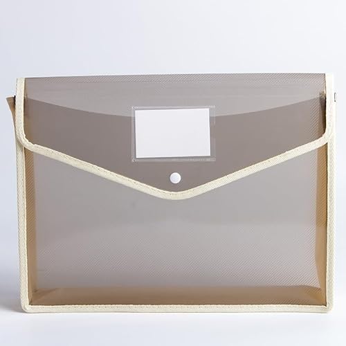 Namzi Fächermappe, Dokumenten-Organizer mit Knopf, wasserdicht, transparent, Brief-A4, erweiterbarer Aktenordner für Zuhause, Büro, Organisation, 10 Stück Namzi Fächermappe, Dokumenten-Organizer mit Knopf, wasserdicht, transparent, Brief-A4, erweiterbarer Aktenordner für Zuhause, Büro, Organisation, 10 Stück von Namzi