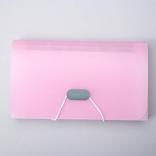 Namzi Fächermappe mit 13 Fächern, Polypropylen, Brieftaschen-Organizer für Karten, Quittungen, Gutscheine und Tickets (Rosa) von Namzi