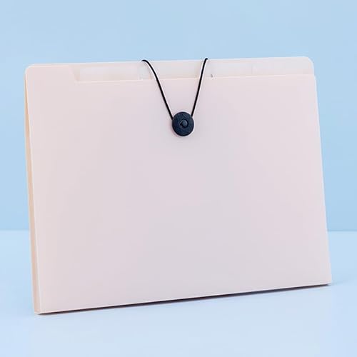 Namzi Fächermappe mit 5 Fächern, A4-Größe, Akkordeon-Aktenordner, niedlicher Papier-Organizer, tragbarer Dokumenten-Organizer für Zuhause, Uni, Schule, Bürobedarf, Hellrosa, 2 Stück Namzi Fächermappe mit 5 Fächern, A4-Größe, Akkordeon-Aktenordner, niedlicher Papier-Organizer, tragbarer Dokumenten-Organizer für Zuhause, Uni, Schule, Bürobedarf, Hellrosa, 2 Stück von Namzi