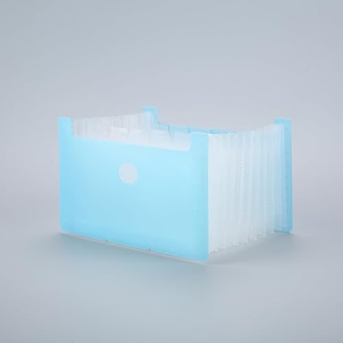 Namzi Fächermappen-Organizer, A5, Orgel-Clip, mehrschichtiger Ordner, Ticketblatt, Aufbewahrungstasche, Teleskopständer für Zuhause, Büro und Reisen, Blau, 2 Stück Namzi Fächermappen-Organizer, A5, Orgel-Clip, mehrschichtiger Ordner, Ticketblatt, Aufbewahrungstasche, Teleskopständer für Zuhause, Büro und Reisen, Blau, 2 Stück von Namzi