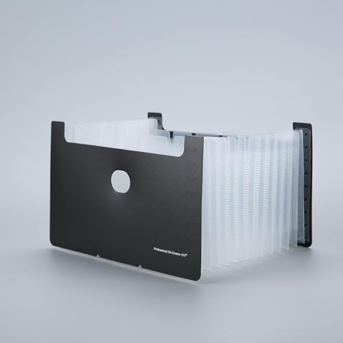 Namzi Fächermappen-Organizer, A5, Orgel-Clip, mehrschichtiger Ordner, Ticketblatt, Aufbewahrungstasche, Teleskopständer für Zuhause, Büro und Reisen, Schwarz, 2 Stück Namzi Fächermappen-Organizer, A5, Orgel-Clip, mehrschichtiger Ordner, Ticketblatt, Aufbewahrungstasche, Teleskopständer für Zuhause, Büro und Reisen, Schwarz, 2 Stück von Namzi