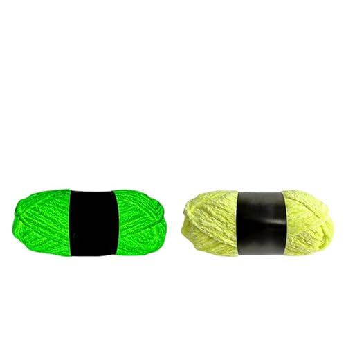Namzi Fluoreszierendes gelbes Garn, 200 g, leuchtet im Dunkeln, für Heimwerker, Stricken, Handwerk, dekoratives Leuchtgarn Namzi Fluoreszierendes gelbes Garn, 200 g, leuchtet im Dunkeln, für Heimwerker, Stricken, Handwerk, dekoratives Leuchtgarn von Namzi