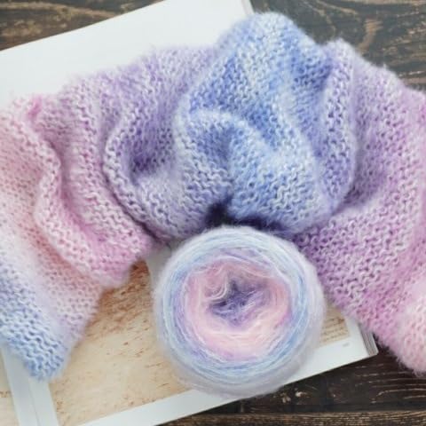 Namzi Garnknäuel, Acryl-Dacron-Mischgarn, Farbverlauf, mehrfarbig zum Stricken, Häkeln, ideal für Handwerk, DIY-Projekte, Premium-Wolle (54) von Namzi