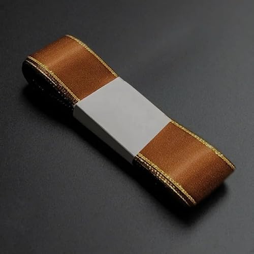 Namzi Geschenkband mit goldenen Kanten, Geschenkband zum Basteln, dekorativer Satin-inspirierter Rand für Geschenkverpackungen, DIY-Projekte, 2 Rollen Namzi Geschenkband mit goldenen Kanten, Geschenkband zum Basteln, dekorativer Satin-inspirierter Rand für Geschenkverpackungen, DIY-Projekte, 2 Rollen von Namzi
