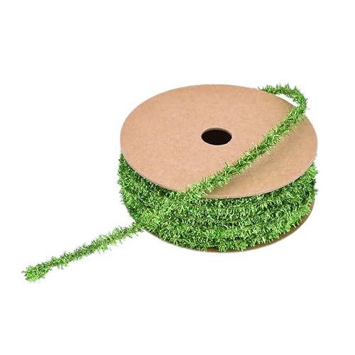 Namzi Grünes Band, 2 Rollen Seidenband mit glitzernden Fransen, für Urlaubsdekoration, Bastelarbeiten, Stricken, Häkeln, festliche Akzente Namzi Grünes Band, 2 Rollen Seidenband mit glitzernden Fransen, für Urlaubsdekoration, Bastelarbeiten, Stricken, Häkeln, festliche Akzente von Namzi
