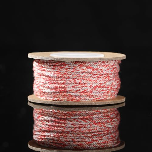 Namzi Handgesponnenes Baumwollgarn, 2 Rollen, 24 Stränge, 1,2 mm, für Bastelarbeiten, Häkeln, Stricken, handgefertigte Projekte (A15) von Namzi
