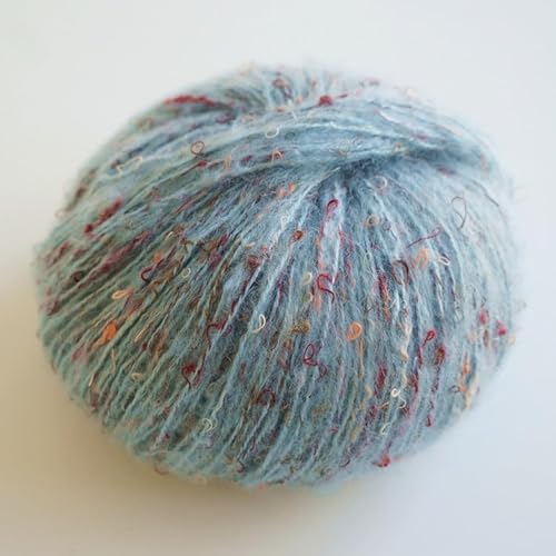Namzi Hellblaues Garn, 1 Rolle, Strickgarn für Heimdecken, Teppiche, Haustiermatten von Namzi