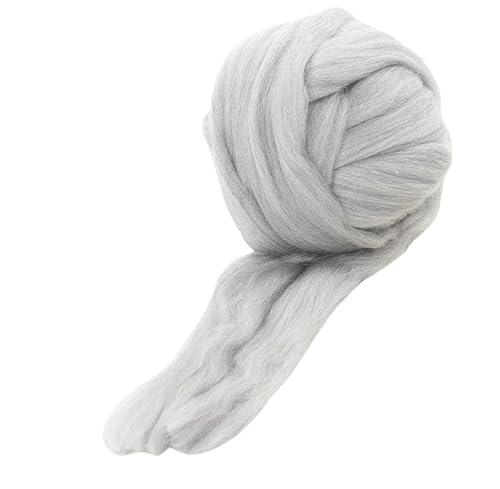 Namzi Hellgraues Garn, 1 Rolle zum Stricken, Häkeln, ideal für Heimdecken, Teppiche, Haustiermatten, weiches, strapazierfähiges Strickmaterial Namzi Hellgraues Garn, 1 Rolle zum Stricken, Häkeln, ideal für Heimdecken, Teppiche, Haustiermatten, weiches, strapazierfähiges Strickmaterial von Namzi
