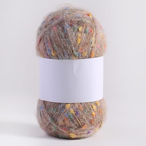 Namzi Khaki-gesprenkeltes Garn, 200 g, Stricken, Häkeln, Schals, Hüte, Dekor-Bastelarbeiten, weiches handgefertigtes Zubehör von Namzi