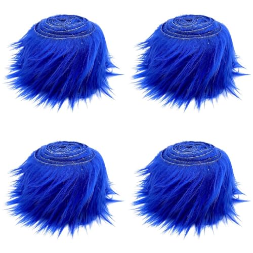 Namzi Kunstfell-Seidenband, blau, 4 Stück, Verzierungen, weiches Seidensatinband zum Basteln, Dekor, Satin für Bastelarbeiten, Dekoration, DIY-Projekte Namzi Kunstfell-Seidenband, blau, 4 Stück, Verzierungen, weiches Seidensatinband zum Basteln, Dekor, Satin für Bastelarbeiten, Dekoration, DIY-Projekte von Namzi