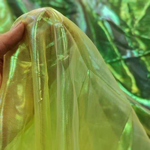 Namzi Magischer Regenbogen-Laser-Farbverlauf, Organza-Spitzenstoff, schillernder holografischer Gaze-Stoff für Hochzeitskleid, Vorhang, Fotografie-Hintergrund, Party, DIY-Zubehör, Heimdekoration Namzi Magischer Regenbogen-Laser-Farbverlauf, Organza-Spitzenstoff, schillernder holografischer Gaze-Stoff für Hochzeitskleid, Vorhang, Fotografie-Hintergrund, Party, DIY-Zubehör, Heimdekoration von Namzi