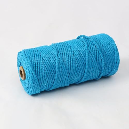 Namzi Makramee-Schnur, 4 mm x 91 m, natürliches Makramee-Baumwollseil, farbiges Makramee-Seil, weiche Baumwollkordel, Makramee-Zubehör, Bastelseil, Makramee-Garn für Pflanzenaufhänger, Wandaufhänger Namzi Makramee-Schnur, 4 mm x 91 m, natürliches Makramee-Baumwollseil, farbiges Makramee-Seil, weiche Baumwollkordel, Makramee-Zubehör, Bastelseil, Makramee-Garn für Pflanzenaufhänger, Wandaufhänger von Namzi
