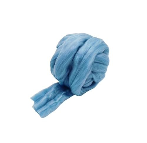 Namzi Merinowolle, 1 kg zum Spinnen, weiches, grobes Jumbo-Garn für Armstricken, Decken, Filzkern, kardierte Füllung, Blau Namzi Merinowolle, 1 kg zum Spinnen, weiches, grobes Jumbo-Garn für Armstricken, Decken, Filzkern, kardierte Füllung, Blau von Namzi
