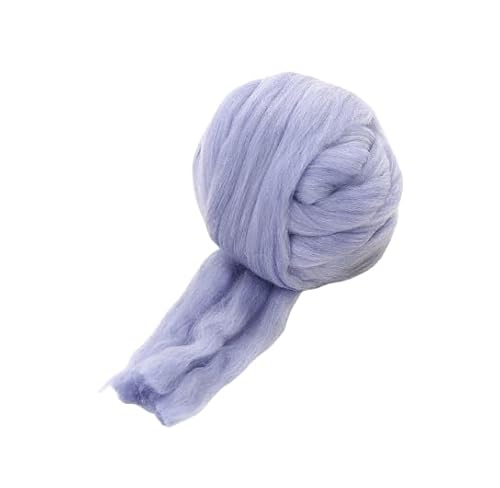 Namzi Merinowolle, 1 kg zum Spinnen, weiches, grobes Jumbo-Garn für Armstricken, Decken, Filzkern, kardierte Füllung, Jeansblau von Namzi