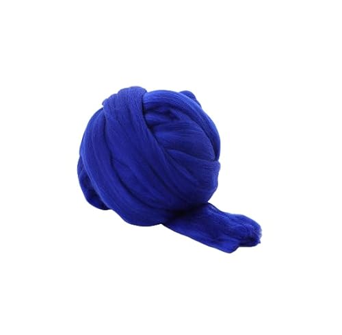 Namzi Merinowolle, 1 kg zum Spinnen, weiches, grobes Jumbo-Garn für Armstricken, Decken, Filzkern, kardierte Füllung, Königsblau Namzi Merinowolle, 1 kg zum Spinnen, weiches, grobes Jumbo-Garn für Armstricken, Decken, Filzkern, kardierte Füllung, Königsblau von Namzi