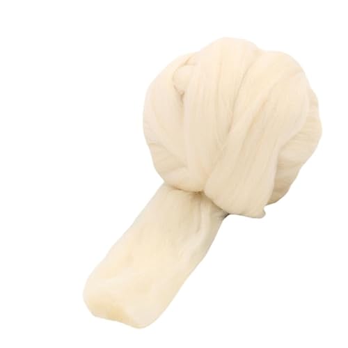 Namzi Milchweißes Garn, 1 Rolle zum Stricken, Häkeln, ideal für Heimdecken, Teppiche, Haustiermatten, weiches, strapazierfähiges Strickmaterial von Namzi