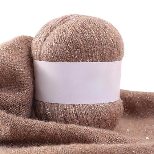 Namzi Mohair-Garn mit Pailletten, 50 g, zum Stricken, Häkeln, Schals, glitzerndes Bastelzubehör Namzi Mohair-Garn mit Pailletten, 50 g, zum Stricken, Häkeln, Schals, glitzerndes Bastelzubehör von Namzi