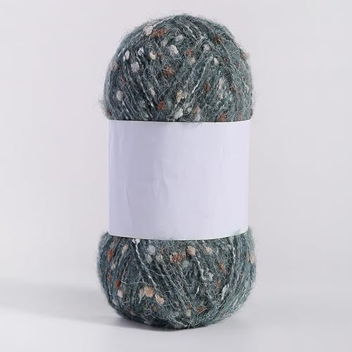 Namzi Mohair-Garne mit bunten Punkten, weiches Garn, handgestrickt, gehäkelt, gewebt, für Schals, Handarbeiten, Olivgrün, 100 g Namzi Mohair-Garne mit bunten Punkten, weiches Garn, handgestrickt, gehäkelt, gewebt, für Schals, Handarbeiten, Olivgrün, 100 g von Namzi