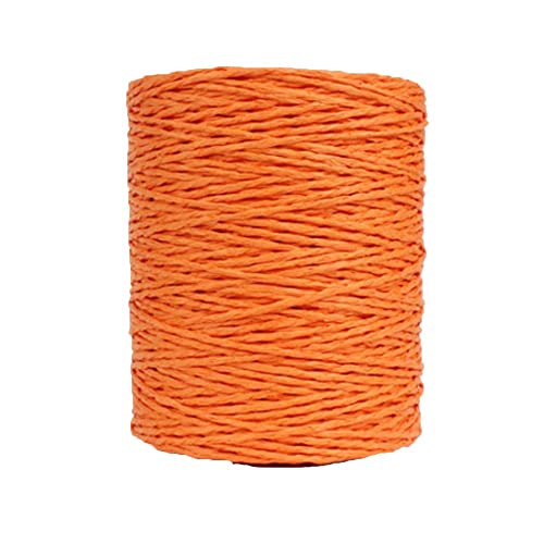 Namzi Natürliches Baumwollgarn, Orange, Häkelgarn, Sommer-Sonnenhutgarn, Strandtaschengarn, Häkelgarn, Strohstrickgarn, Strickmaterialien, 280 m von Namzi