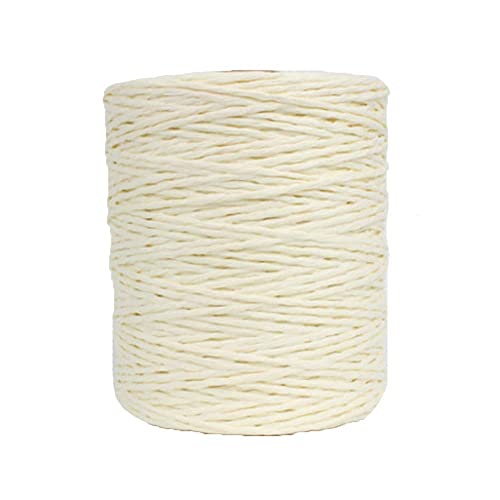 Namzi Natürliches Baumwollgarn, cremefarben, Häkelgarn, Sommer-Sonnenhutgarn, Strandtaschengarn, Häkelgarn, Strohstrickgarn, Strickmaterialien, 280 m Namzi Natürliches Baumwollgarn, cremefarben, Häkelgarn, Sommer-Sonnenhutgarn, Strandtaschengarn, Häkelgarn, Strohstrickgarn, Strickmaterialien, 280 m von Namzi