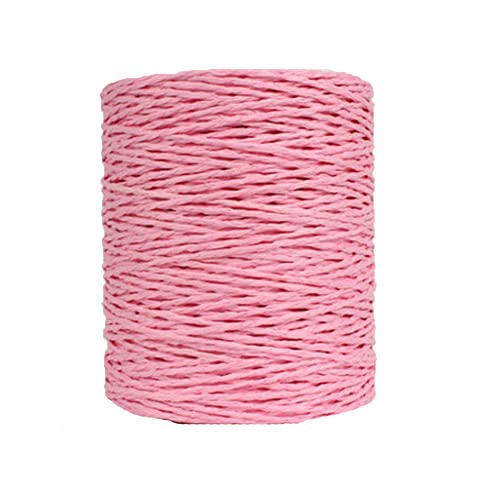 Namzi Natürliches Baumwollgarn, rosa Häkel-Sommer-Sonnenhutgarn, Strandtaschengarn, Häkelgarn, Strohstrickgarn, Strickmaterialien, 280 m Namzi Natürliches Baumwollgarn, rosa Häkel-Sommer-Sonnenhutgarn, Strandtaschengarn, Häkelgarn, Strohstrickgarn, Strickmaterialien, 280 m von Namzi