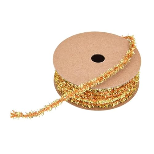 Namzi Orangefarbenes Band, 2 Rollen Seidenband mit glitzernden Fransen, für Urlaubsdekoration, Bastelarbeiten, Stricken, Häkeln, festliche Akzente Namzi Orangefarbenes Band, 2 Rollen Seidenband mit glitzernden Fransen, für Urlaubsdekoration, Bastelarbeiten, Stricken, Häkeln, festliche Akzente von Namzi