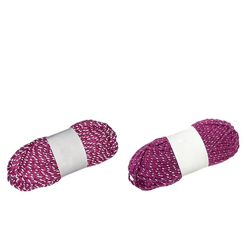 Namzi Reflektierendes Garn in Violett-Rosenrot, 200 g, DIY-Stricken für Dekoration, Decken, Pads, Hüte, Häkelbedarf von Namzi