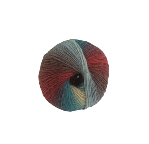 Namzi Regenbogen-Garn, weich, 100 % Wolle, Farbverlauf, mehrfarbiges Garn zum Häkeln, Stricken, Gesamtlänge 180 m × 2,392 m, 100 g, M, 2 Stück Namzi Regenbogen-Garn, weich, 100 % Wolle, Farbverlauf, mehrfarbiges Garn zum Häkeln, Stricken, Gesamtlänge 180 m × 2,392 m, 100 g, M, 2 Stück von Namzi
