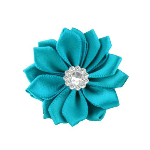 Namzi Satinband-Blumen zum Basteln, Stoffblumen, Gänseblümchen mit Strasssteinen, Satinband für Ornamente, Applikationen, DIY, Hochzeit, Blau, Grün, 10 Stück Namzi Satinband-Blumen zum Basteln, Stoffblumen, Gänseblümchen mit Strasssteinen, Satinband für Ornamente, Applikationen, DIY, Hochzeit, Blau, Grün, 10 Stück von Namzi