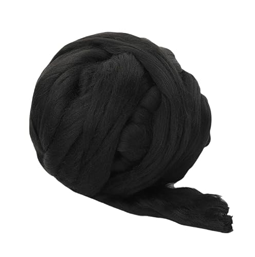 Namzi Schwarzes Garn, 1 Rolle zum Stricken, Häkeln, ideal für Heimdecken, Teppiche, Haustiermatten, weiches, strapazierfähiges Strickmaterial Namzi Schwarzes Garn, 1 Rolle zum Stricken, Häkeln, ideal für Heimdecken, Teppiche, Haustiermatten, weiches, strapazierfähiges Strickmaterial von Namzi