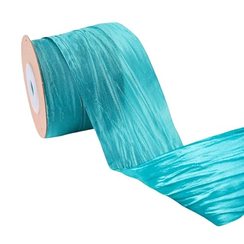Namzi Seidenband, 1 Rolle, Perlglanz, plissiert, Satin für Urlaubsdekoration, Blumensträuße, Basteln (A15) von Namzi