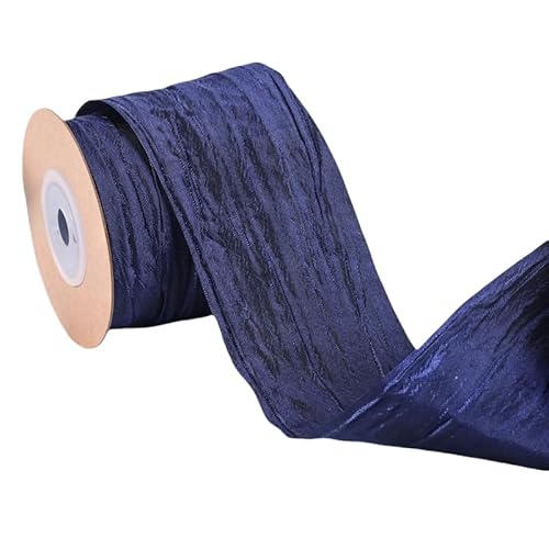 Namzi Seidenband, 1 Rolle, Perlglanz, plissiert, Satin für Urlaubsdekoration, Blumensträuße, Basteln (A30) von Namzi