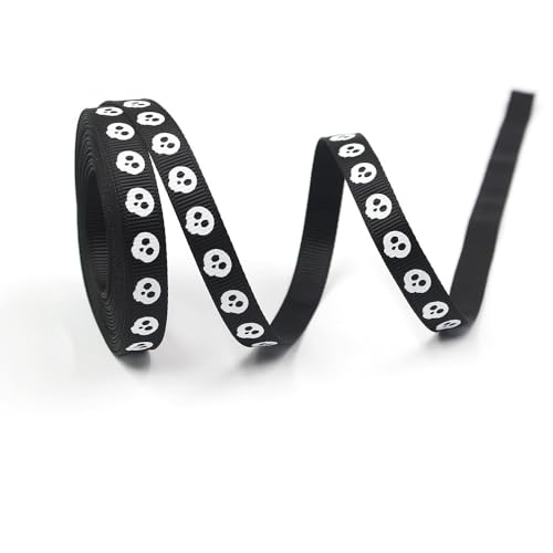 Namzi Seidenband, 1 Rolle Seidenband für Halloween-Dekoration, Basteln, Stricken, Häkeln, festliche Ornamente, Seidensatin-Material, Stil G Namzi Seidenband, 1 Rolle Seidenband für Halloween-Dekoration, Basteln, Stricken, Häkeln, festliche Ornamente, Seidensatin-Material, Stil G von Namzi