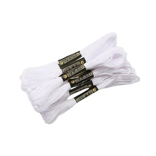 Namzi Stickgarn, 1 Packung, weiß, ideal für Bastelarbeiten, Stickerei für Kreuzstich-Handwerk Namzi Stickgarn, 1 Packung, weiß, ideal für Bastelarbeiten, Stickerei für Kreuzstich-Handwerk von Namzi