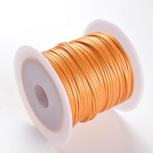 Namzi Textil-Wachsschnur für Halsketten, Armbänder, Schmuck, Flechten, 1 mm, 2 Rollen, B von Namzi