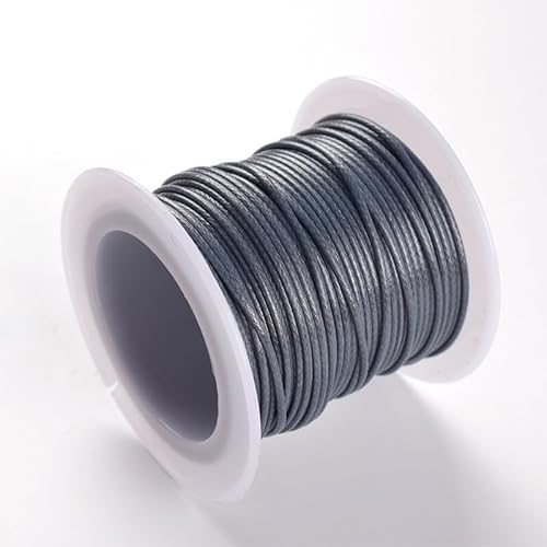 Namzi Textil-Wachsschnur für Halsketten, Armbänder, Schmuck, Flechten, 1 mm, 2 Rollen von Namzi